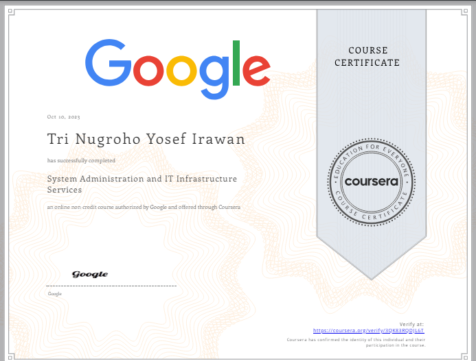 Certificate of Completion